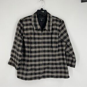 Silkland Women’s Silk Zipper Front Lightweight Jacket size XL